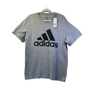 Adidas Mens T-Shirt Large Bos Tee Medium Grey Heather NEW